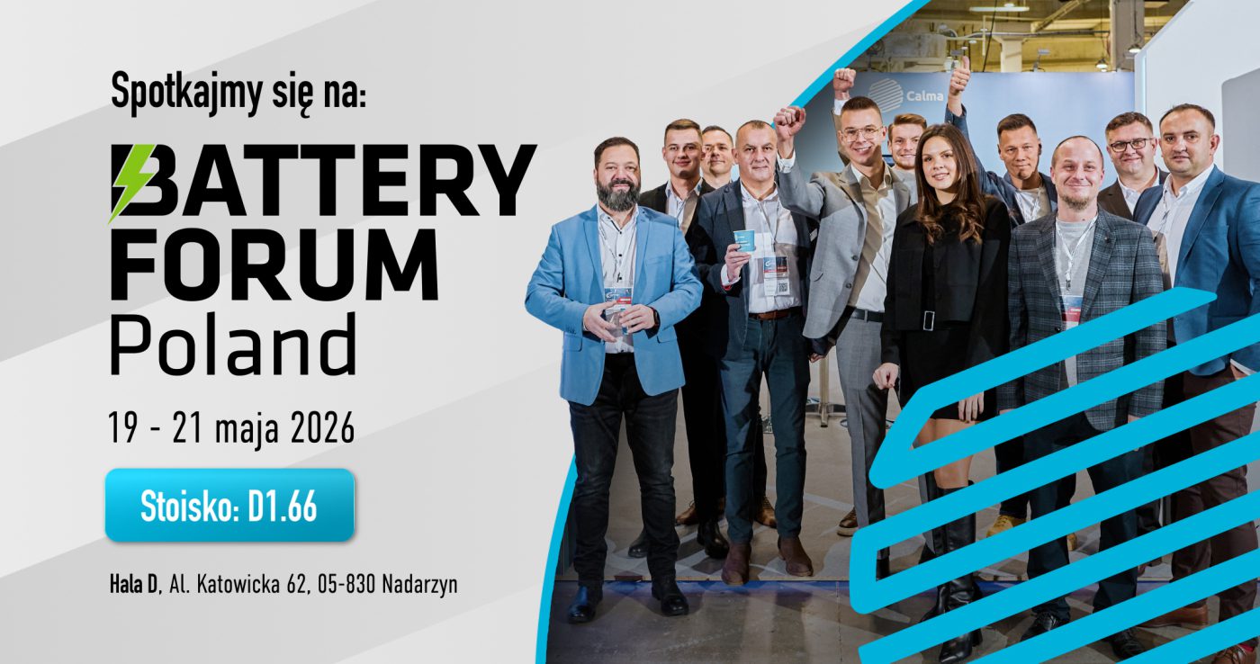 Calma na targach Battery Forum w Nadarzynie